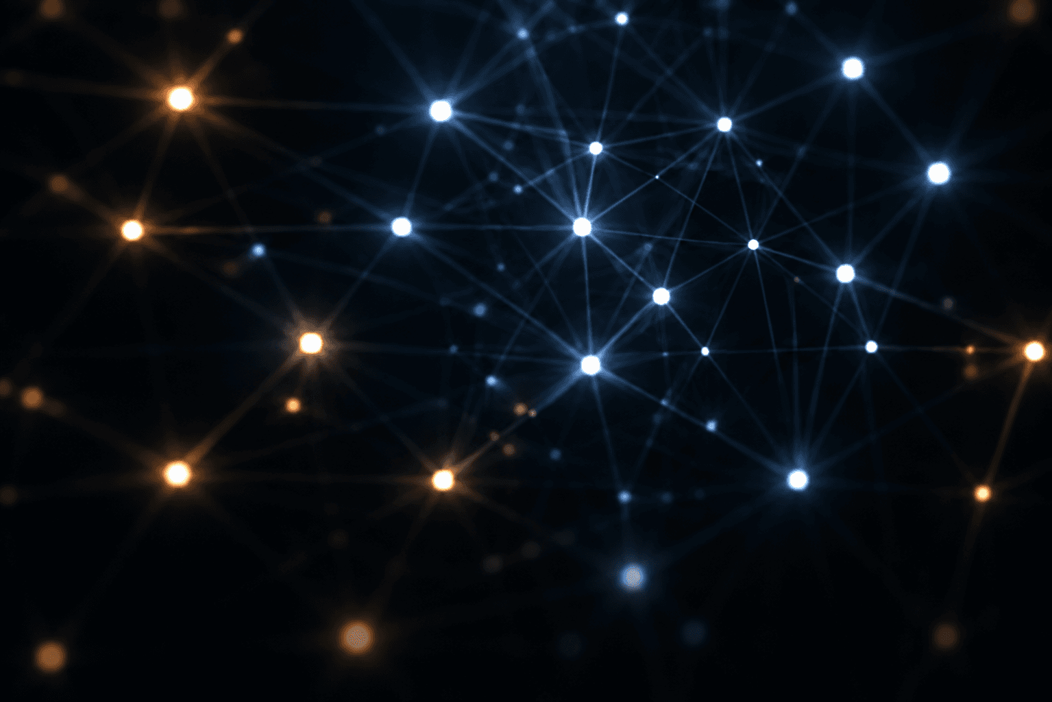 Connected lattice network artwork