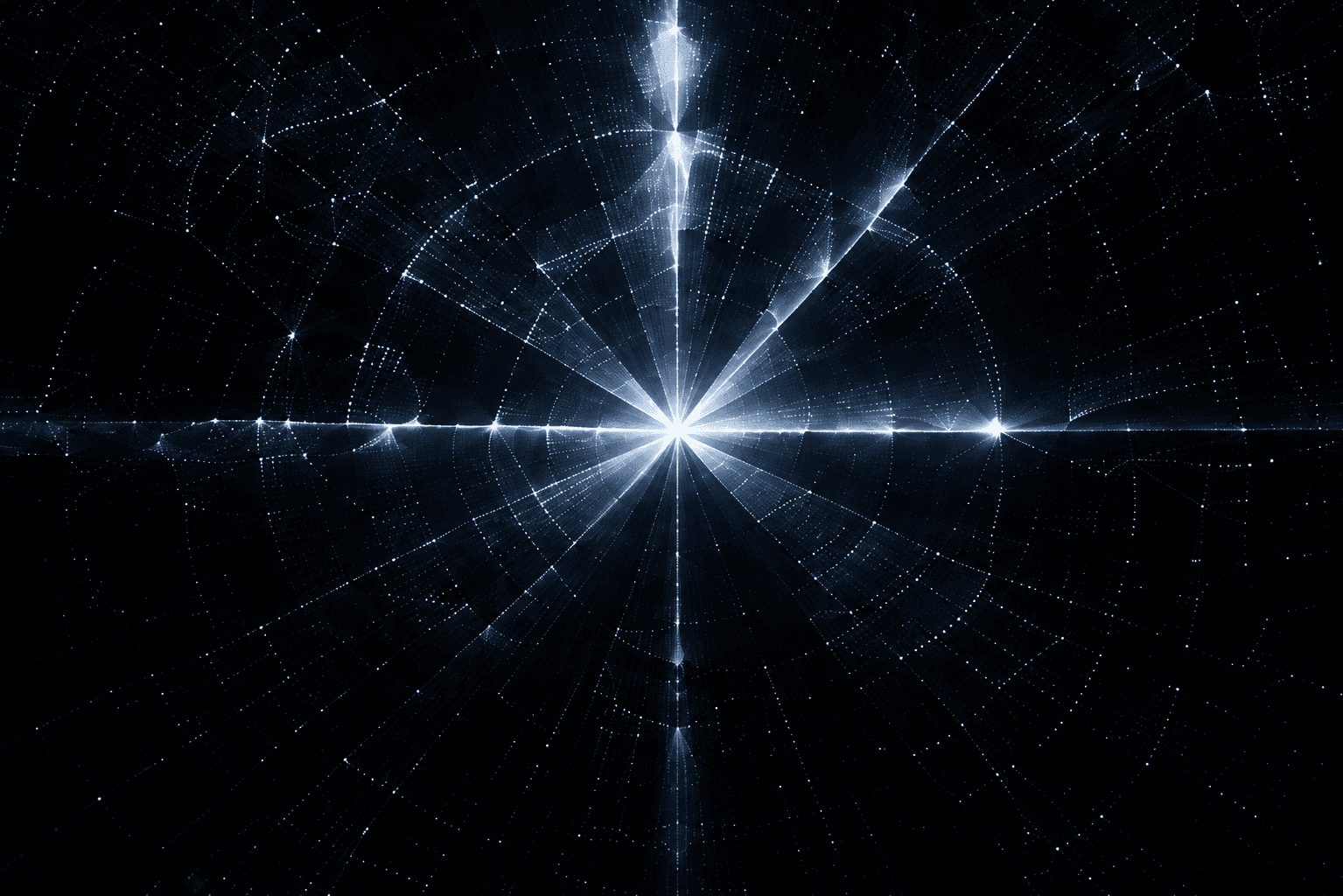 Radiant vector field artwork